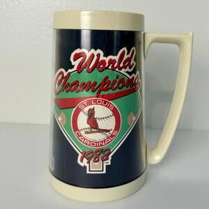 Vintage Baseball Beer Mug St Louis Cardinals World Champions 1982 Bud Light